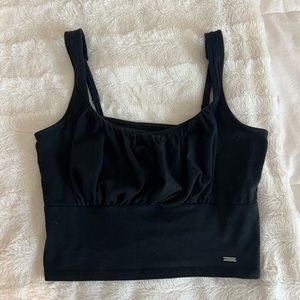 Hollister black crop top
